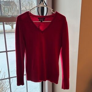 Apt. 9 Vibrant Red Cashmere Sweater